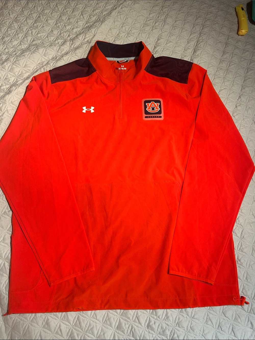 Under Armour Auburn University Quarter Zip Pullover Windbreaker